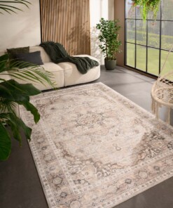 Tapis extérieur vintage - Valenca Fino gris clair/beige - sfeer