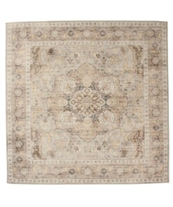 Tapis extérieur vintage carré - Valenca Fino gris clair/beige - overzicht