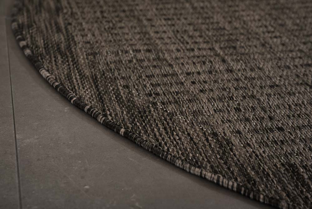 Tapis extérieur rond - Coastal noir - close up Tapis extérieur rond - Coastal noir - close up