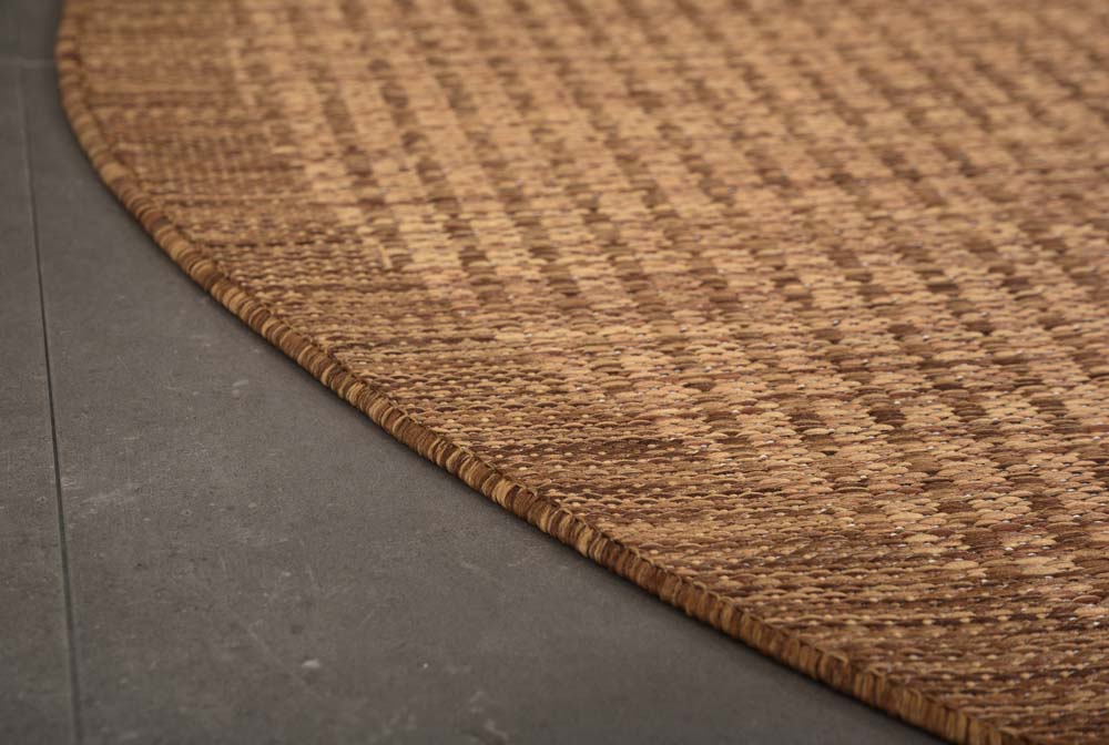 Tapis extérieur rond - Coastal marron - close up Tapis extérieur rond - Coastal marron - close up
