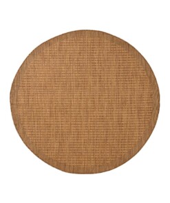 Tapis extérieur rond - Coastal marron - overzicht