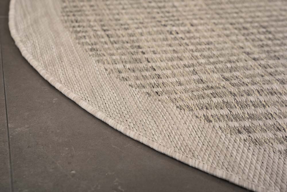 Tapis extérieur rond - Coastal gris - close up Tapis extérieur rond - Coastal gris - close up