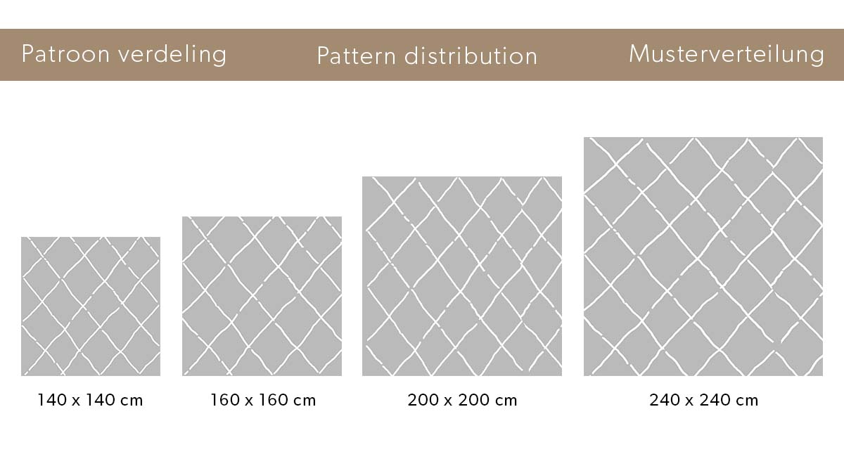 Tapis poils longs Carré losange Artisan - gris/blanc Tapis poils longs Carré losange Artisan - gris/blanc