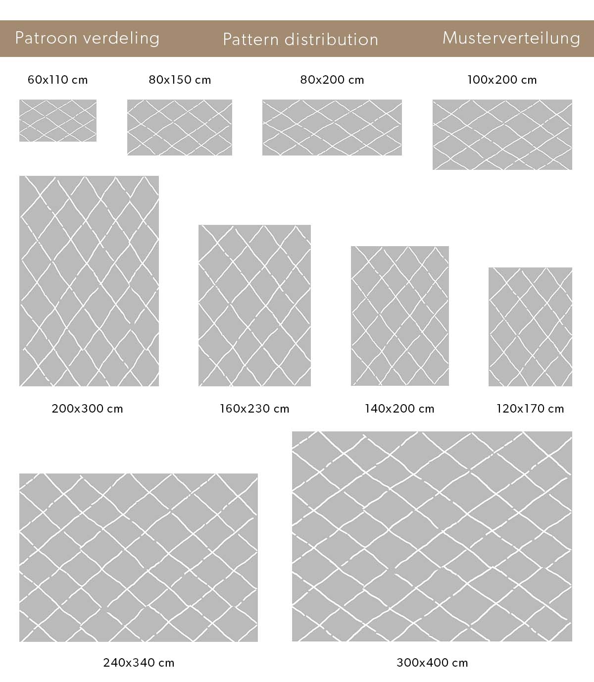 Tapis de couloir poils longs losange Artisan - rose/blanc Tapis de couloir poils longs losange Artisan - rose/blanc