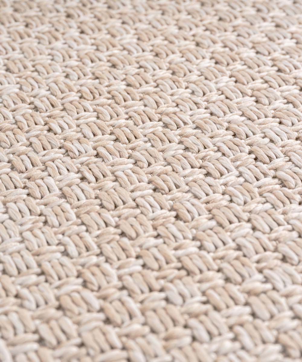 Tapis de balcon aspect jute - Alvra Base beige - close up Tapis de balcon aspect jute - Alvra Base beige - close up