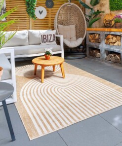 Tapis extérieur jute​ - Serenity beige/crème