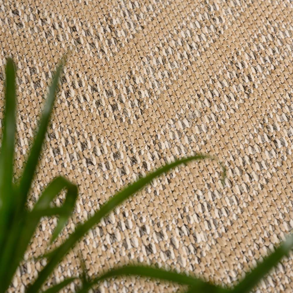 Tapis de balcon aspect jute Sunny Contour - beige - close up Tapis de balcon aspect jute Sunny Contour - beige - close up