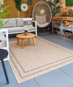 Tapis extérieur jute​ - Elara beige