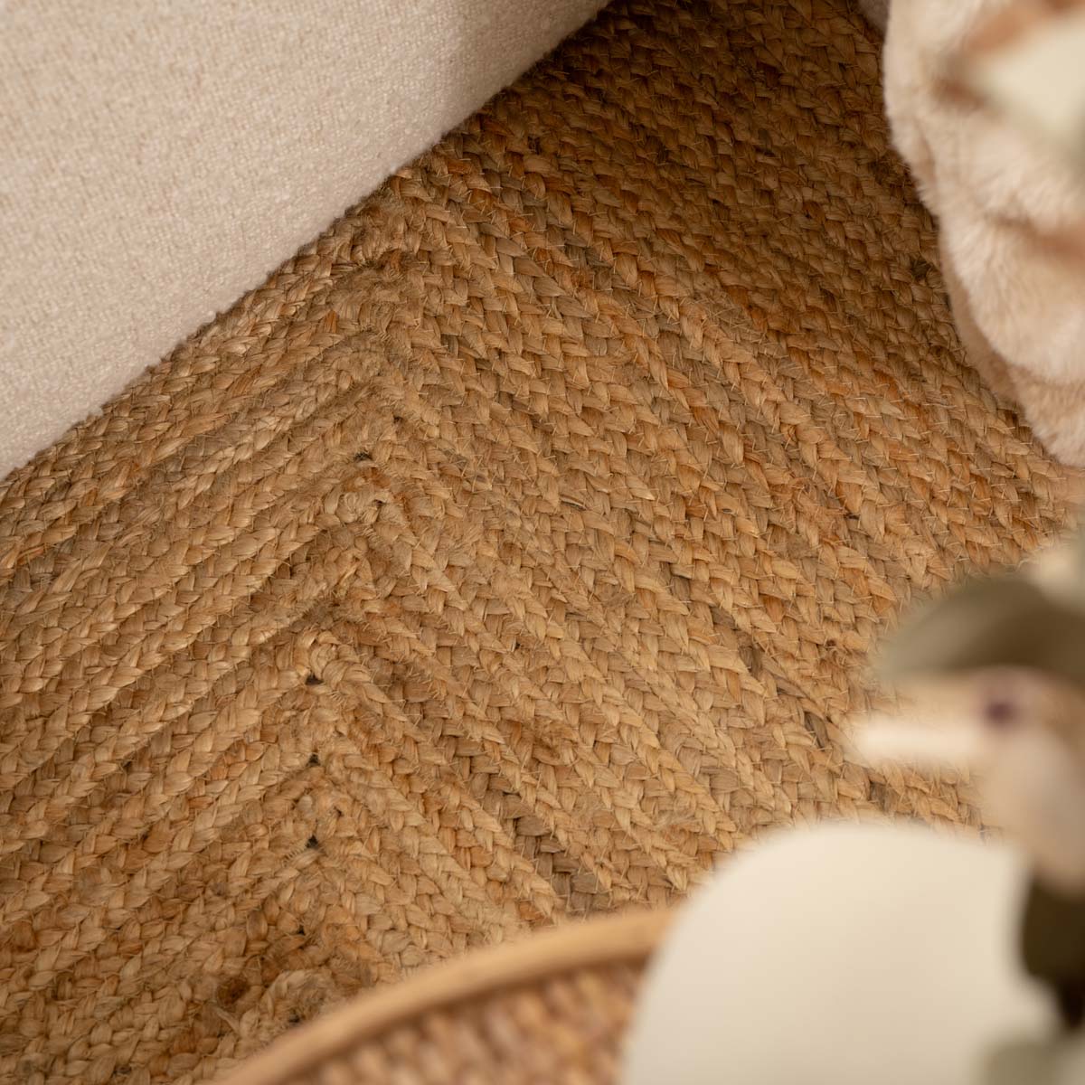 Tapis Carré en jute Boho & me - naturel Tapis Carré en jute Boho & me - naturel