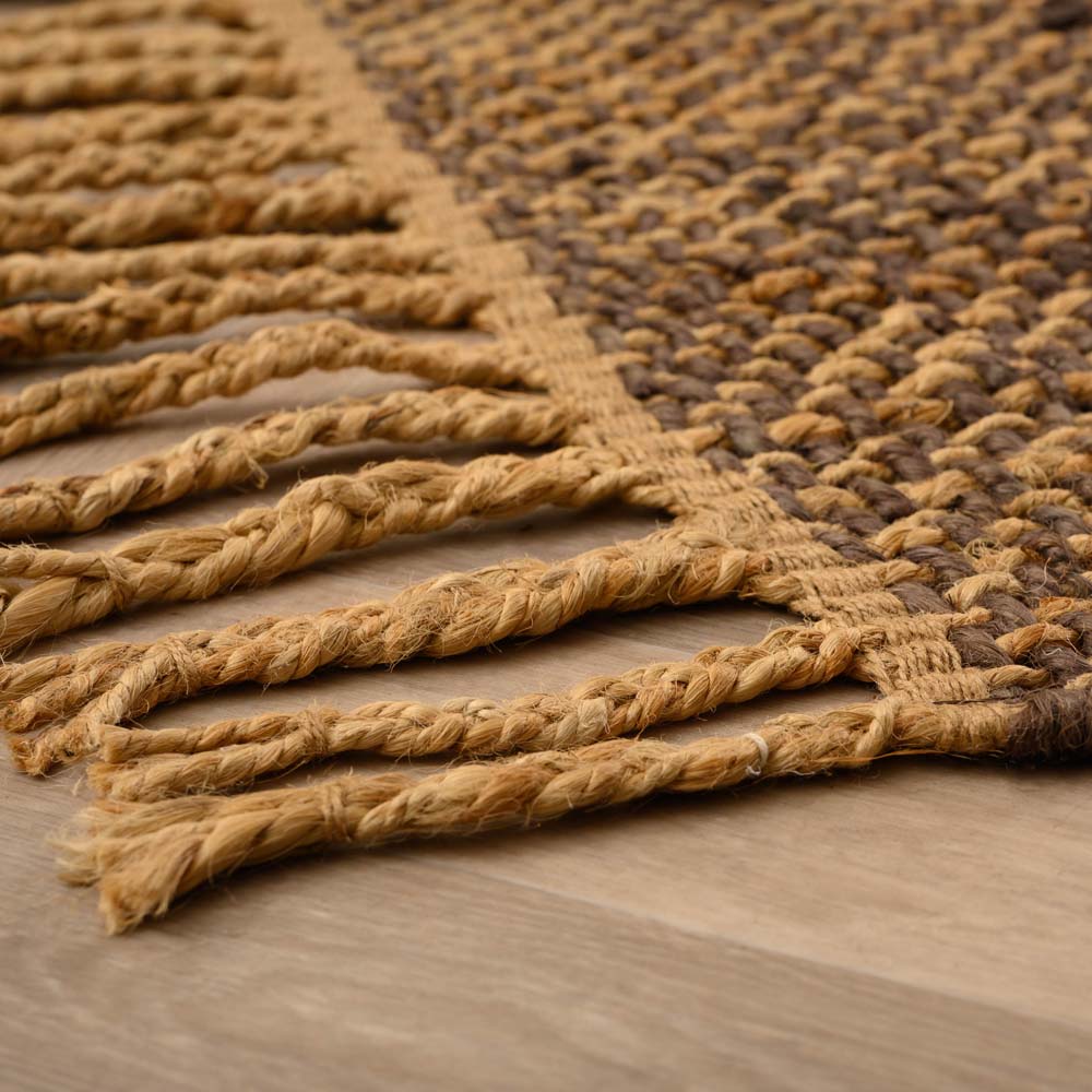 Tapis jute Chunky - Boho & me - marron/naturel - close up Tapis jute Chunky - Boho & me - marron/naturel - close up