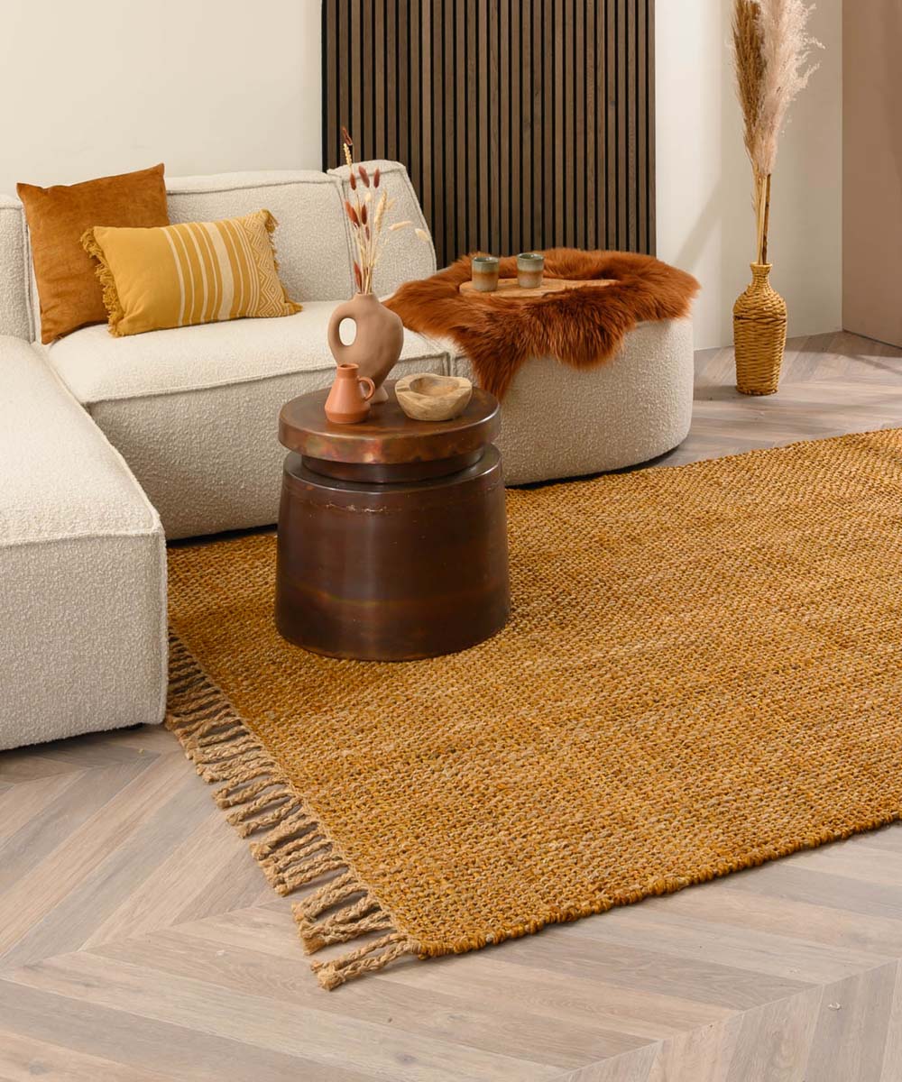 Tapis jute Chunky - Boho & me - or/naturel - sfeer Tapis jute Chunky - Boho & me - or/naturel - sfeer
