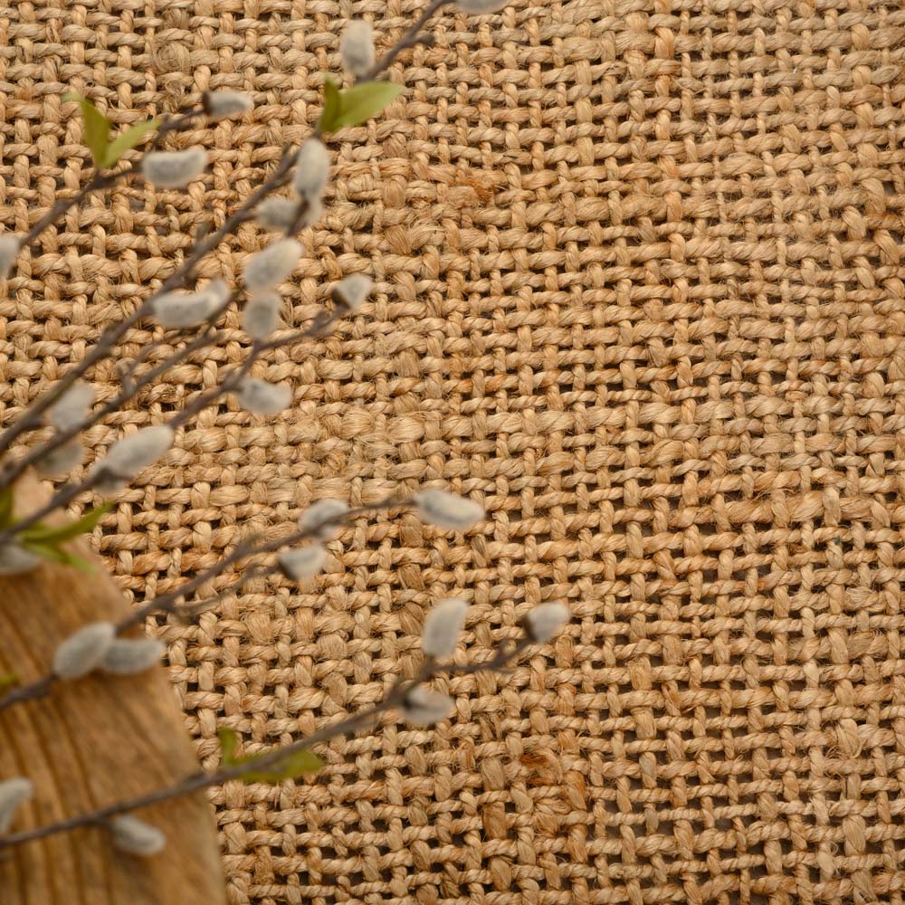 Tapis de couloir jute Chunky - Boho & me - naturel - close up Tapis de couloir jute Chunky - Boho & me - naturel - close up