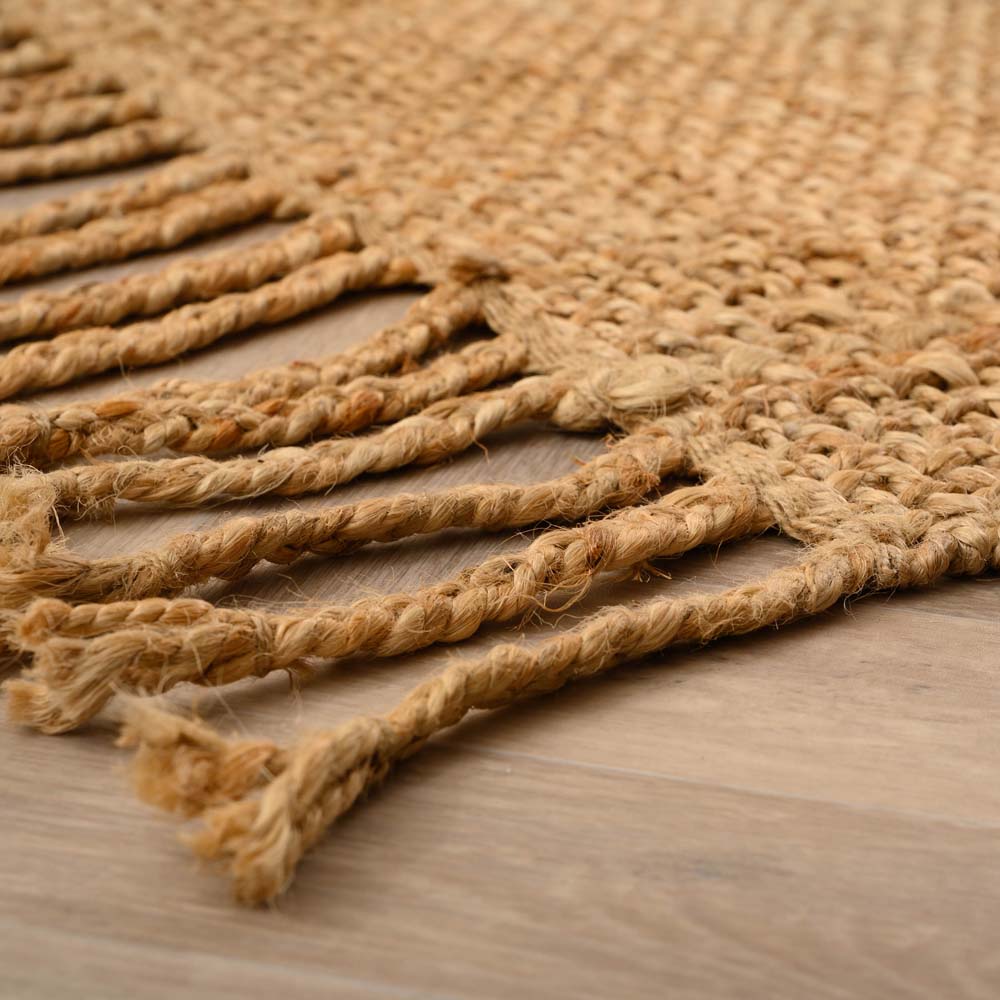 Tapis de couloir jute Chunky - Boho & me - naturel - close up Tapis de couloir jute Chunky - Boho & me - naturel - close up