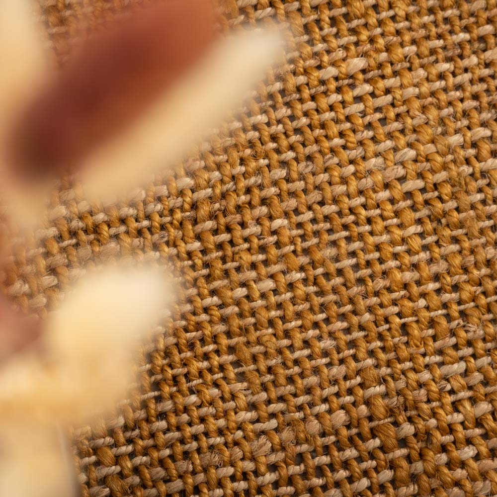 Tapis jute Chunky - Boho & me - or/naturel - close up Tapis jute Chunky - Boho & me - or/naturel - close up