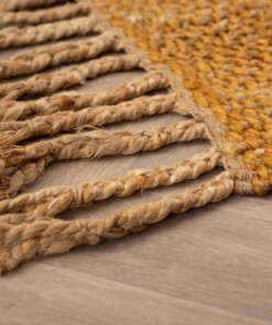 Tapis jute Chunky - Boho & me - or/naturel - close up, thumbnail Tapis jute Chunky - Boho & me - or/naturel - close up, thumbnail