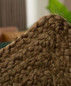 Tapis jute​ carré - Pure vert olive