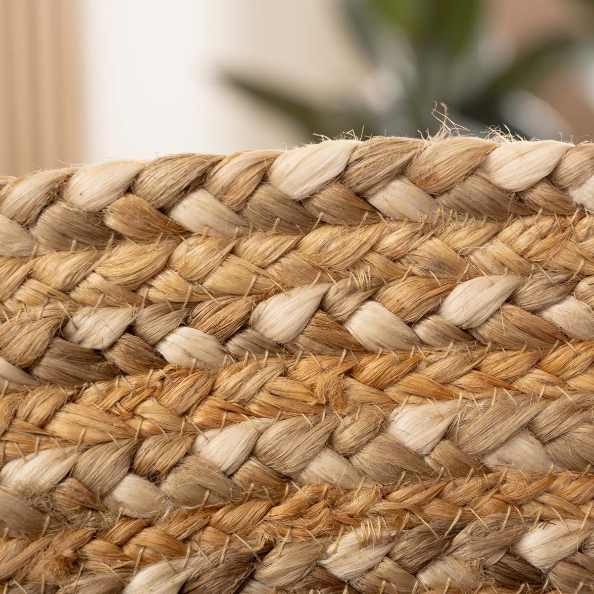 Tapis jute tressé Rond - naturel Tapis jute tressé Rond - naturel