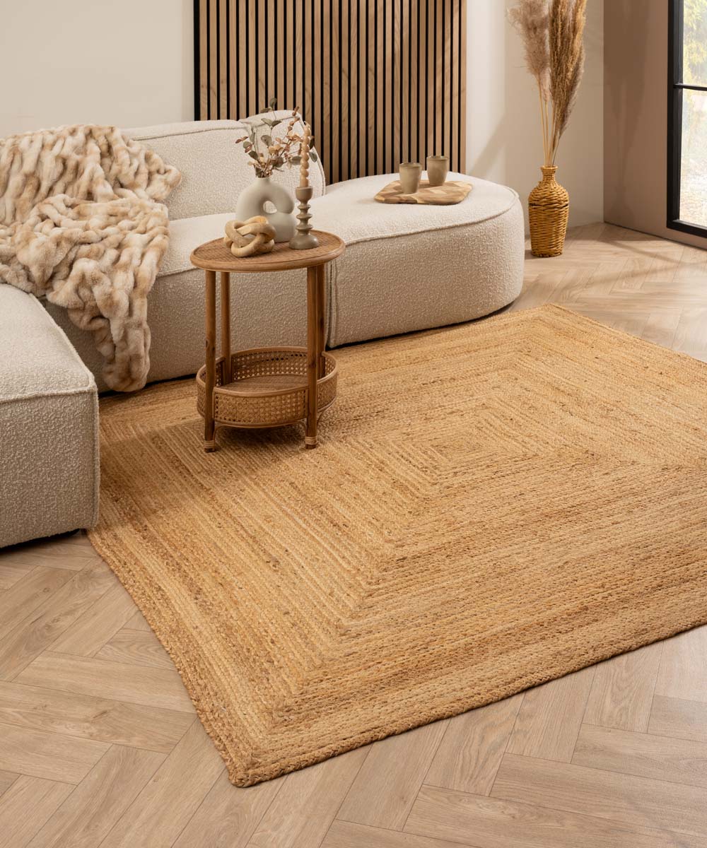 Tapis Carré en jute Boho & me - naturel - sfeer Tapis Carré en jute Boho & me - naturel - sfeer