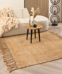 Tapis jute​ carré - Chunky naturel - sfeer