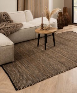 Tapis de jute - Torget naturel/noir Tapis de jute - Torget naturel/noir