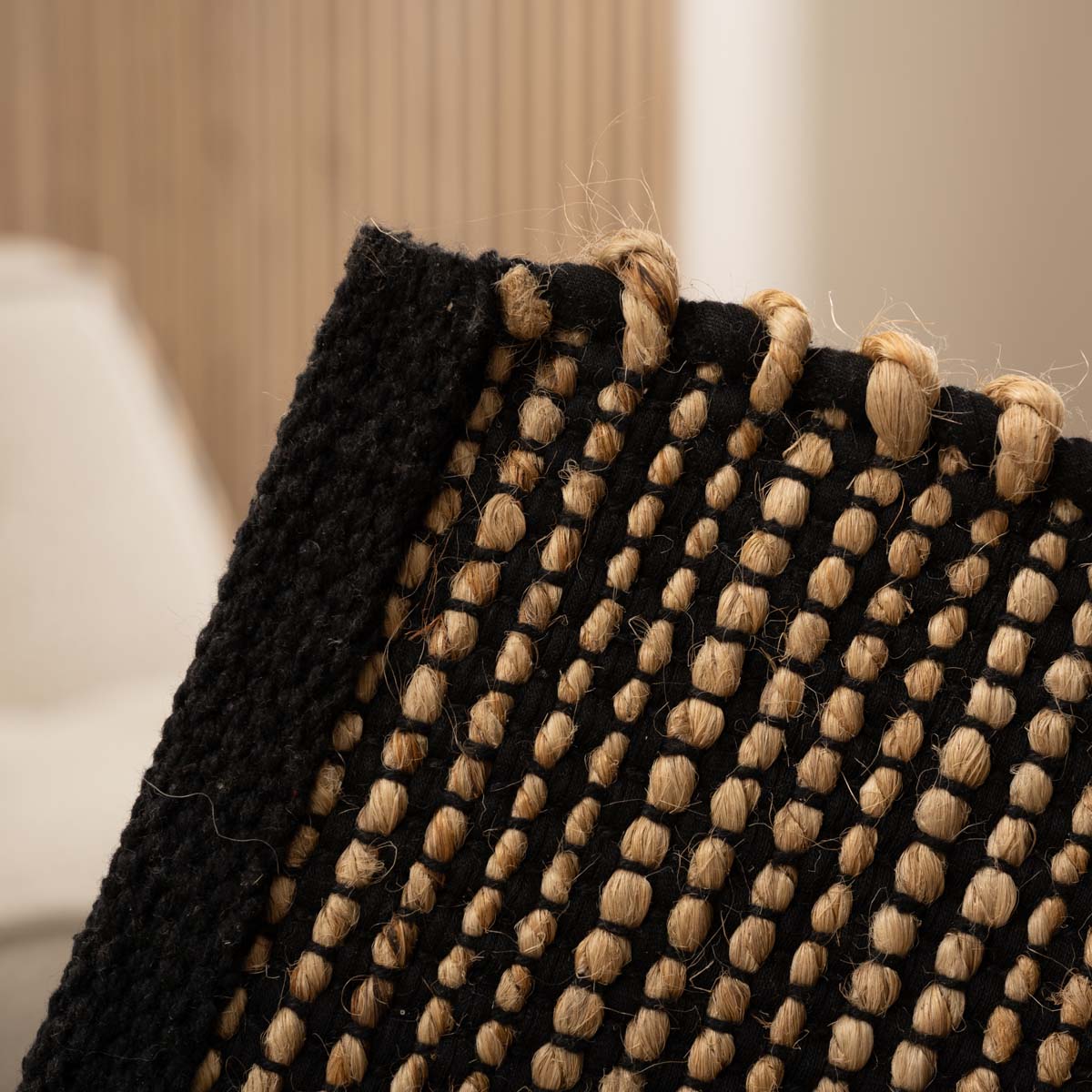 Tapis de jute - Torget naturel/noir Tapis de jute - Torget naturel/noir