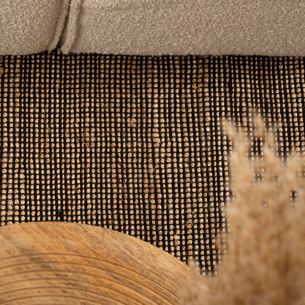 Tapis de jute - Torget naturel/noir Tapis de jute - Torget naturel/noir