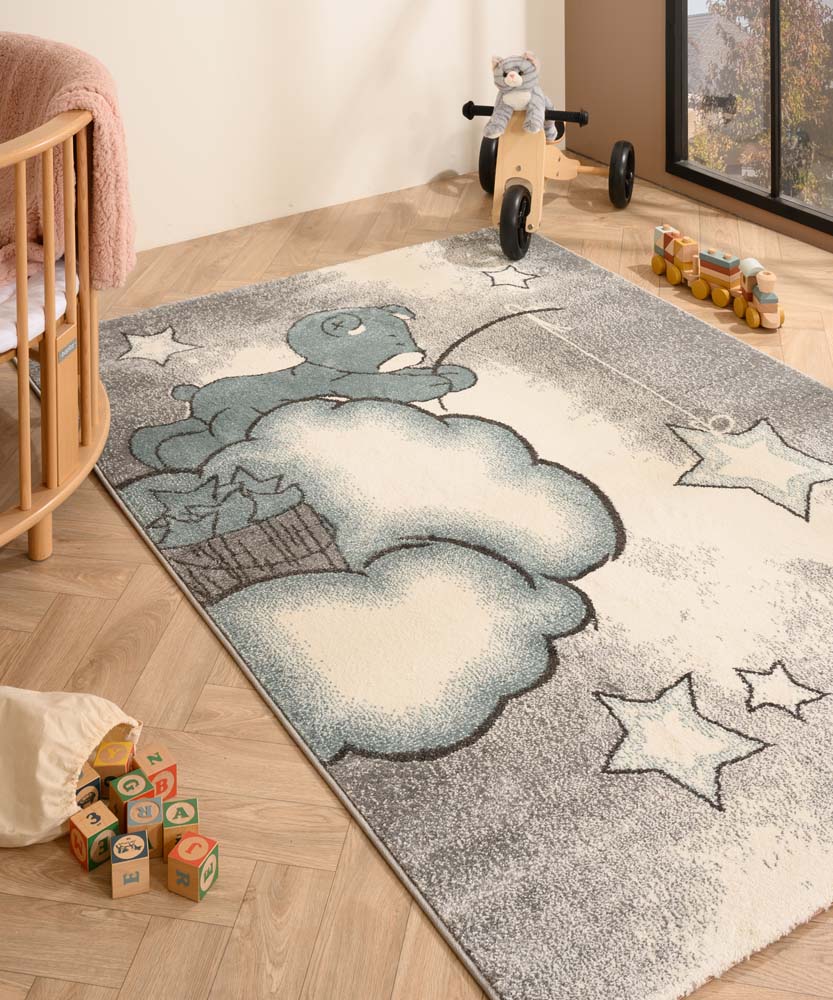 Tapis enfant ours - Dreams bleu - sfeer Tapis enfant ours - Dreams bleu - sfeer