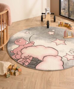 Tapis rond enfant ours - Dreams rose - sfeer