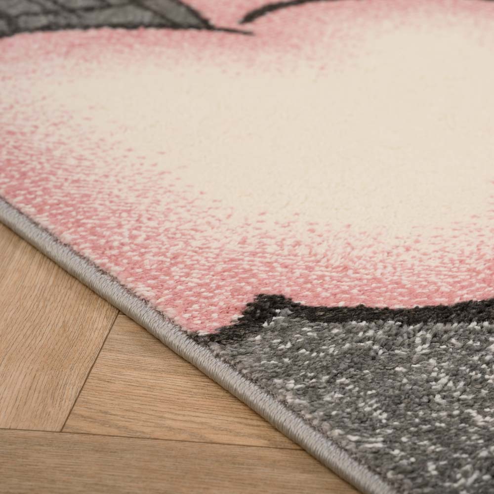 Tapis enfant ours - Dreams rose - close up Tapis enfant ours - Dreams rose - close up