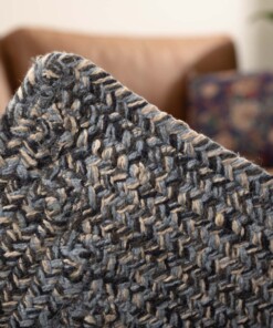 Tapis coton carré - Joy bleu Tapis coton carré - Joy bleu