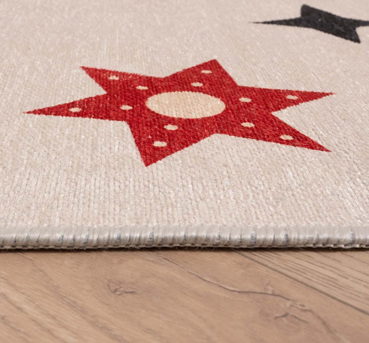 Tapis enfant ours - Happy Dreams multicolore - close up Tapis enfant ours - Happy Dreams multicolore - close up