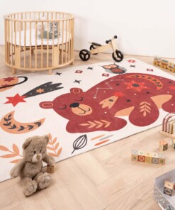 Tapis enfant ours - Happy Dreams multicolore - sfeer