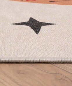 Tapis enfant lapin - Happy Dreams multicolore - close up, thumbnail