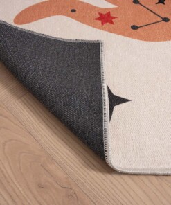 Tapis enfant lapin - Happy Dreams multicolore - close up, thumbnail