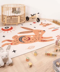 Tapis enfant lapin - Happy Dreams multicolore - sfeer