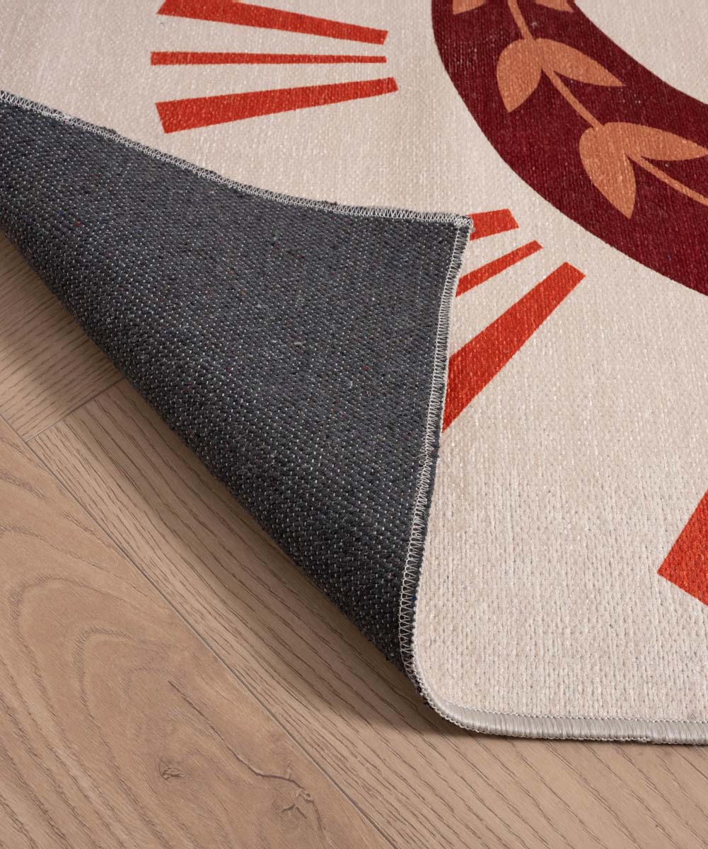 Tapis enfant baleine - Happy Dreams multicolore - close up Tapis enfant baleine - Happy Dreams multicolore - close up