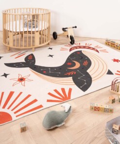 Tapis enfant baleine - Happy Dreams multicolore - sfeer
