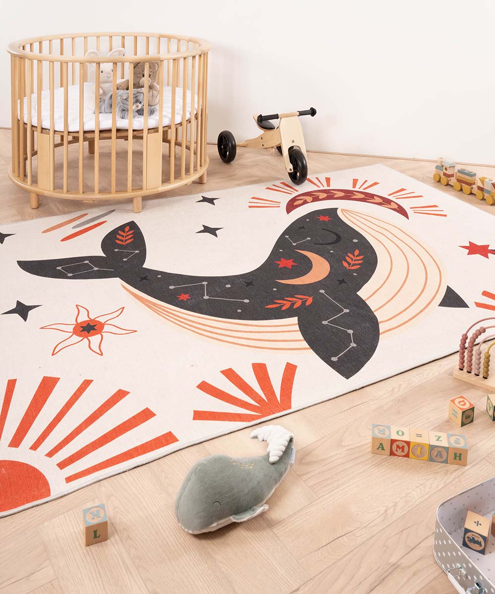 Tapis enfant baleine - Happy Dreams multicolore - sfeer Tapis enfant baleine - Happy Dreams multicolore - sfeer