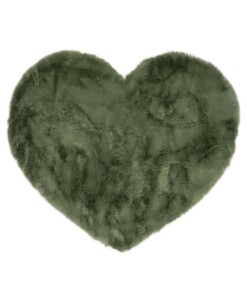 Tapis Coeur moelleux - Fluffy vert olive - overzicht