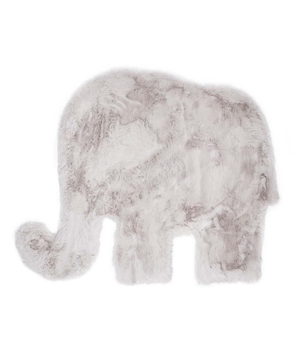 Tapis enfant moelleux Éléphant - Fluffy gris clair - overzicht Tapis enfant moelleux Éléphant - Fluffy gris clair - overzicht