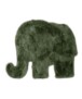 Tapis enfant moelleux Éléphant - Fluffy vert olive - overzicht, thumbnail
