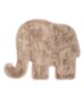 Tapis enfant moelleux Éléphant - Fluffy taupe - overzicht, thumbnail