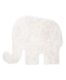 Tapis enfant moelleux Éléphant - Fluffy blanc - overzicht, thumbnail