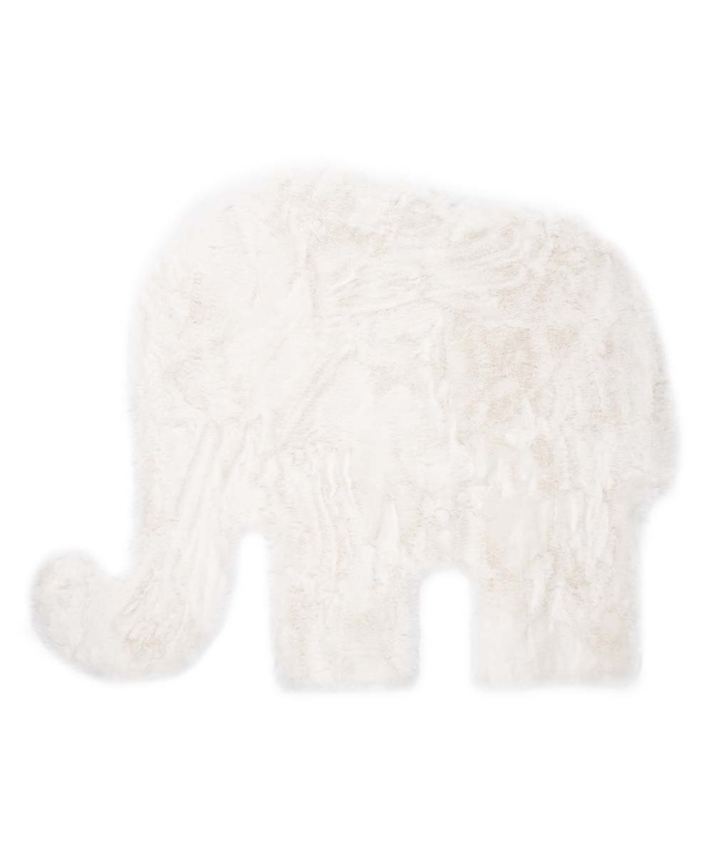 Tapis enfant moelleux Éléphant - Fluffy blanc - overzicht Tapis enfant moelleux Éléphant - Fluffy blanc - overzicht