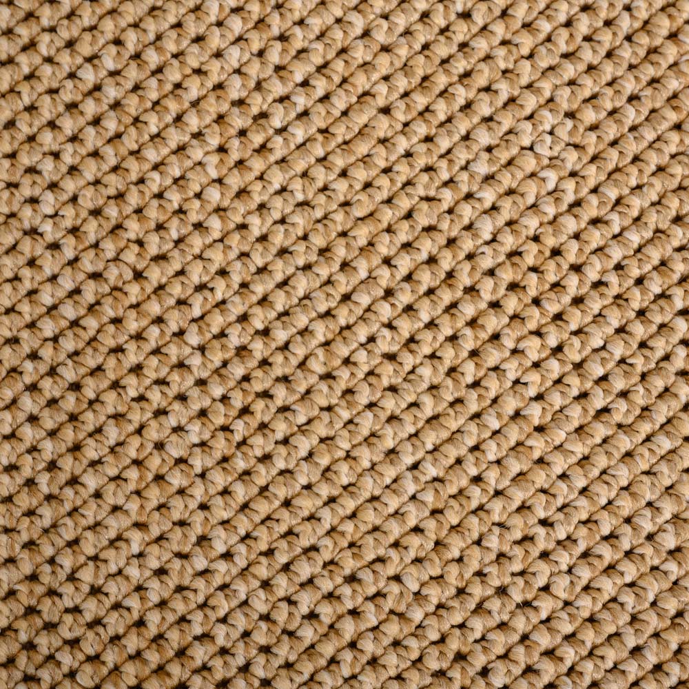 Tapis rond poil ras - Loom beige - close up Tapis rond poil ras - Loom beige - close up
