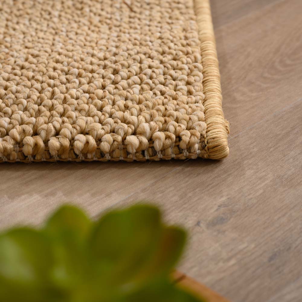 Tapis poil ras - Loom beige - close up Tapis poil ras - Loom beige - close up