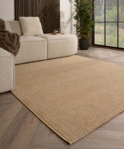 Tapis de couloir poil ras - Loom beige - sfeer