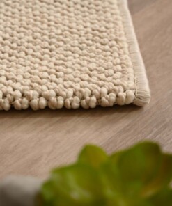 Tapis poil ras​ - Loom crème - close up, thumbnail