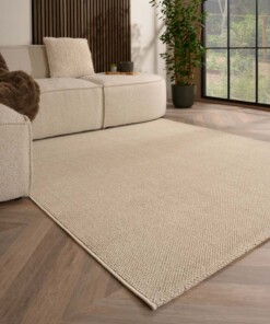 Tapis de couloir poil ras - Loom crème - sfeer