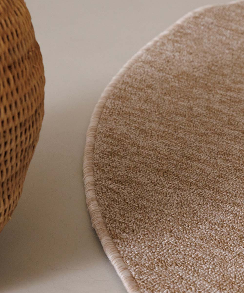 Tapis bouclé Rond Lush - beige Tapis bouclé Rond Lush - beige